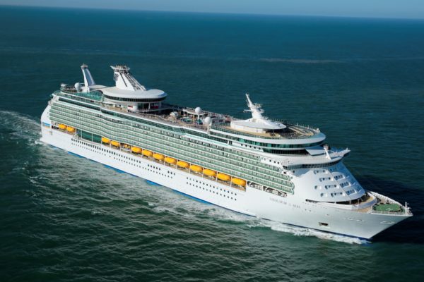 Navigator, NV, Navigator of the Seas, aerial, at sea, top side view